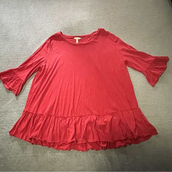 Matilda Jane rule the day ruffle tee size XXL in red - Picture 2 of 7